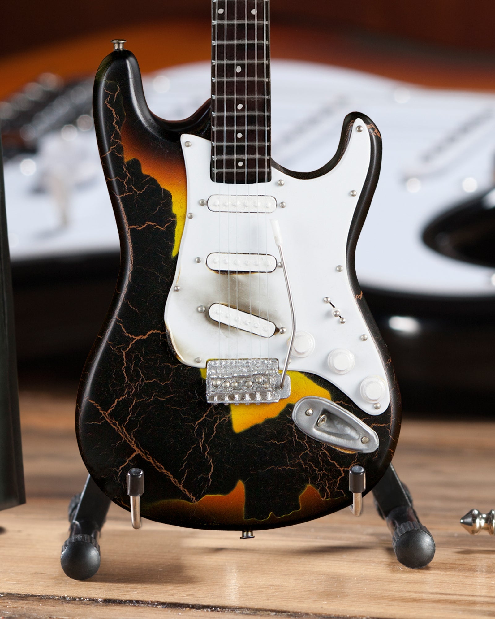 Jimi Hendrix "Fender™ Stratocaster™" Set of 3 Licensed Mini Guitars - Mainstay Entertainment