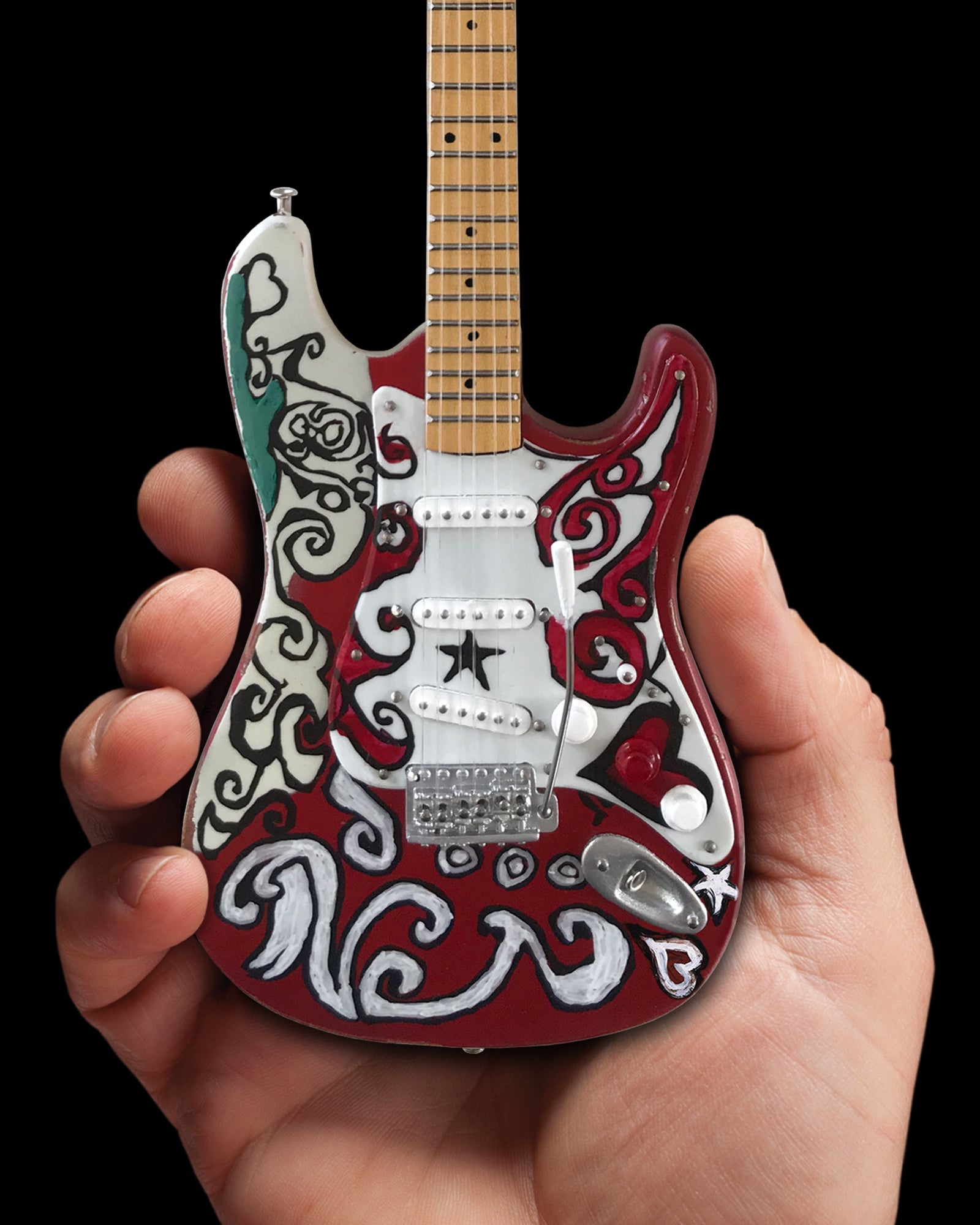 Jimi Hendrix "Fender™ Stratocaster™" Set of 3 Licensed Mini Guitars - Mainstay Entertainment
