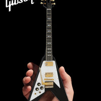 Jimi Hendrix™ "Gibson 1969 Left-Handed Flying V Ebony Finish" Licensed Mini Guitar - Mainstay Entertainment