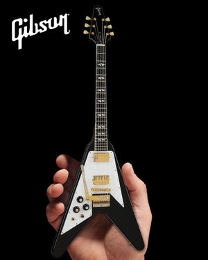 Jimi Hendrix™ "Gibson 1969 Left-Handed Flying V Ebony Finish" Licensed Mini Guitar - Mainstay Entertainment