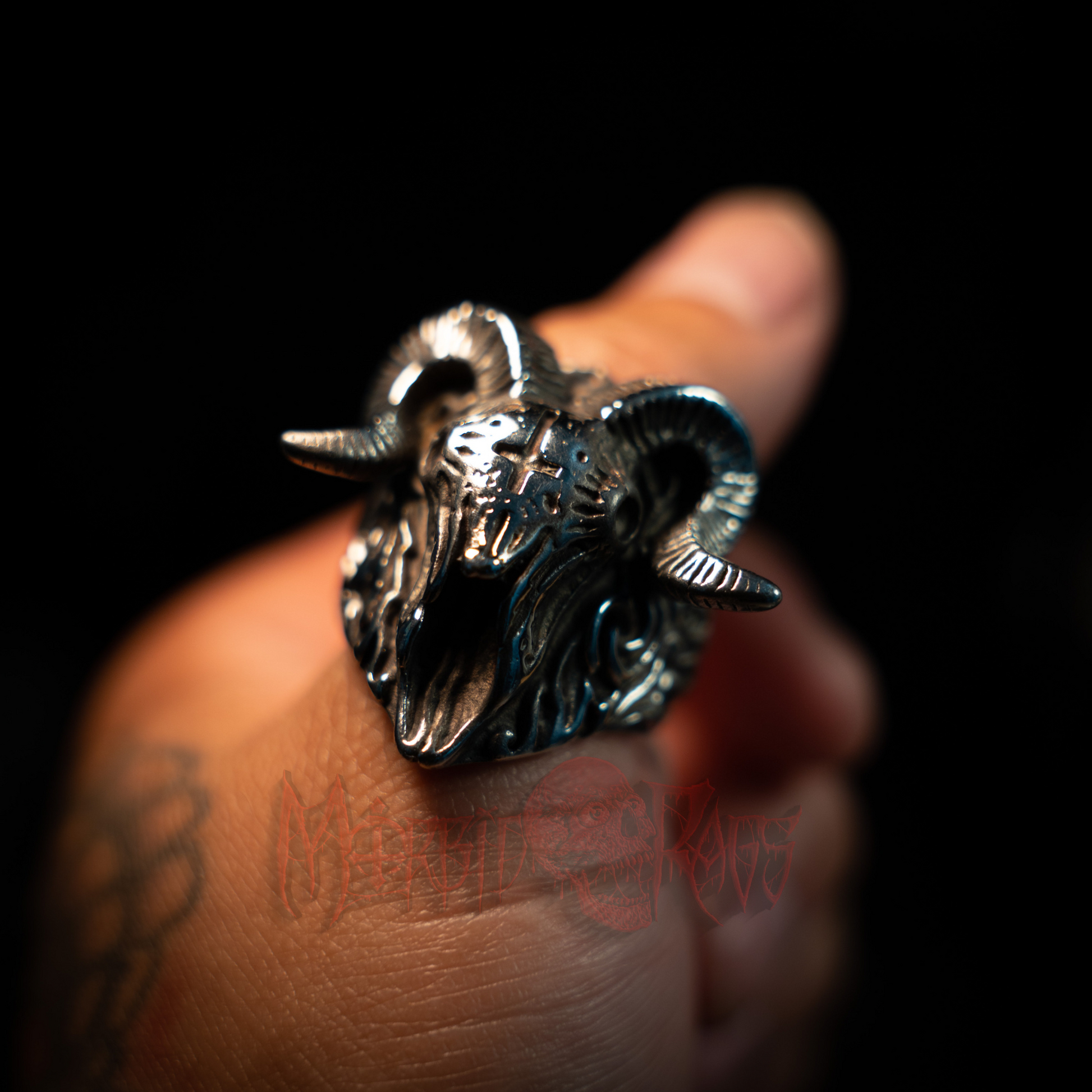 Jocelyn "Goat Skull" Ring - Mainstay Entertainment