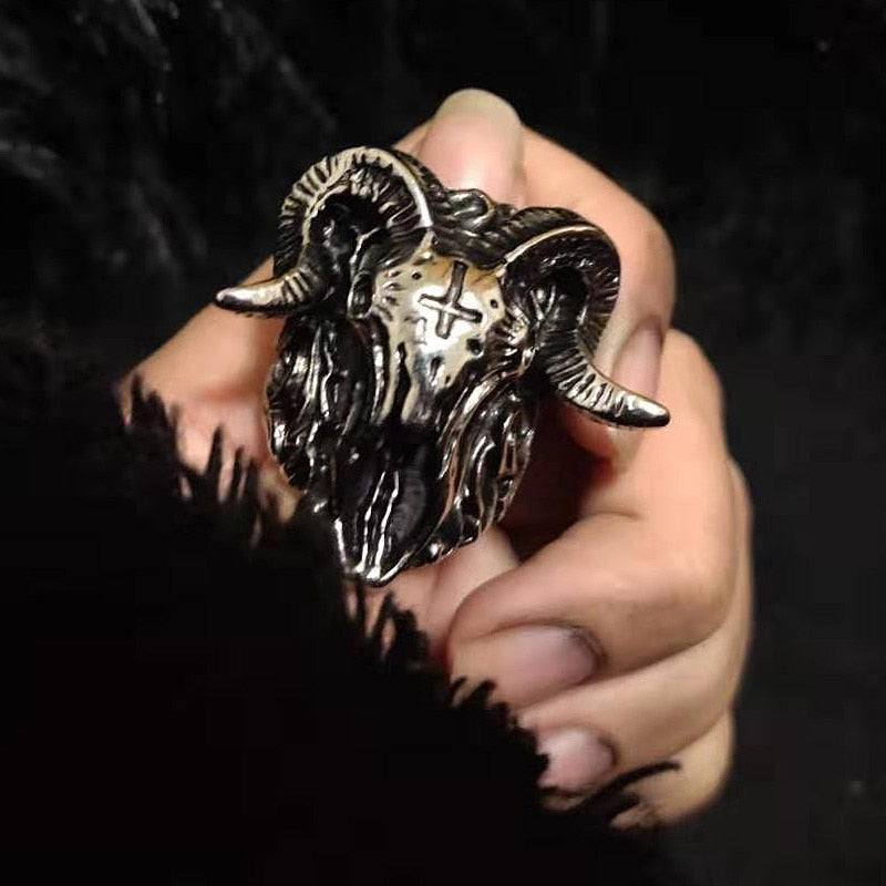 Jocelyn "Goat Skull" Ring - Mainstay Entertainment