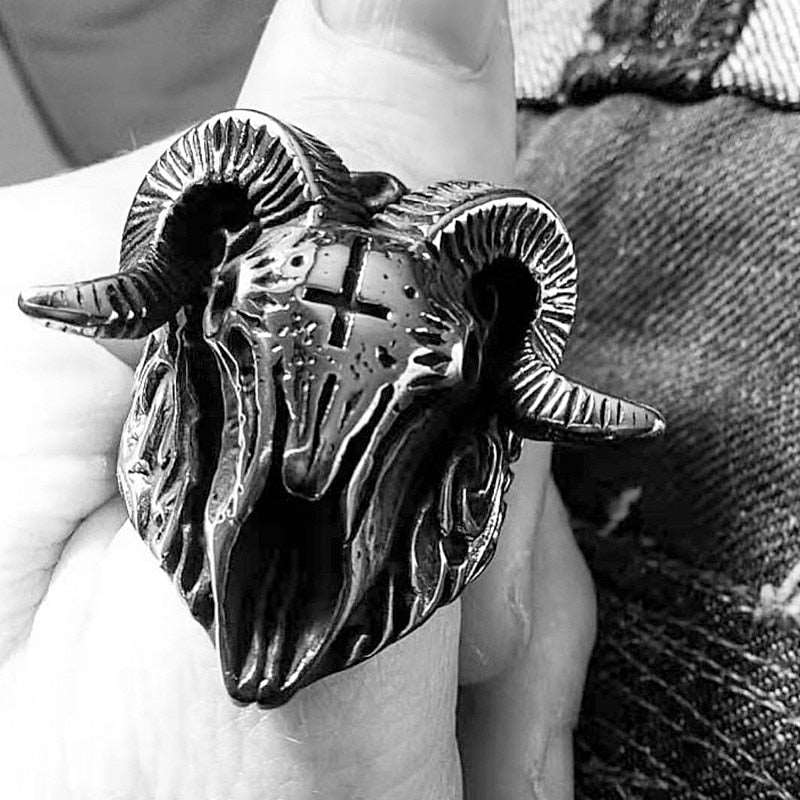 Jocelyn "Goat Skull" Ring - Mainstay Entertainment