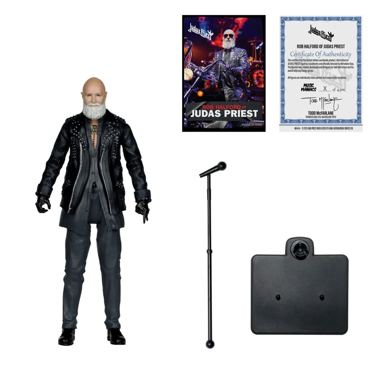 McFarlane Music Maniacs Rob Halford Judas Priest Action Figure Ltd Edition Rock Movie Heroes