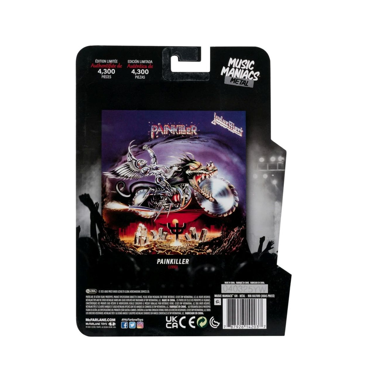 McFarlane Music Maniacs Rob Halford Judas Priest Action Figure Ltd Edition Rock Movie Heroes