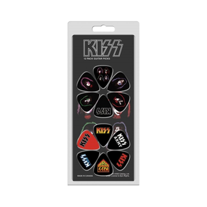Kiss "Logo & Solo Album" Set of 12 Licensed Guitar Picks - Mainstay Entertainment