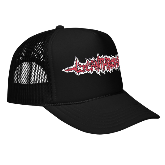LYCANTHROPHY - Logo Trucker Hat Horror Pain Gore Death Productions Shop