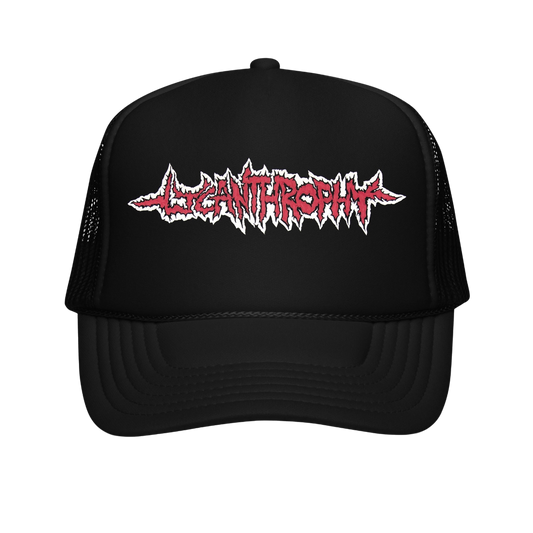 LYCANTHROPHY - Logo Trucker Hat Horror Pain Gore Death Productions Shop