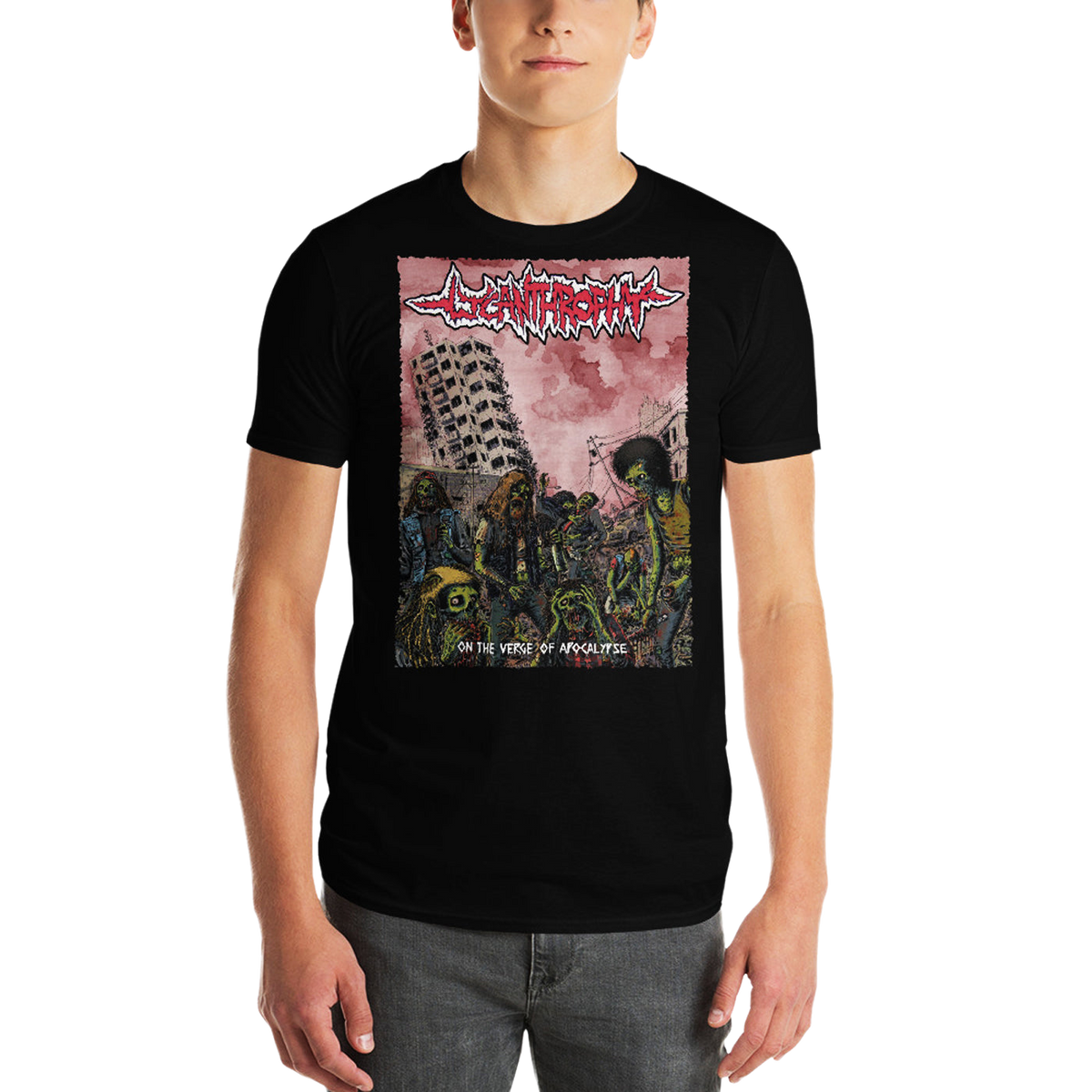 LYCANTHROPHY - On The Verge Of Apocalypse T-Shirt Horror Pain Gore Death Productions Shop