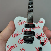Mötley Crüe "Mick Mars - Girls, Girls, Girls" White Licensed Mini Guitar - Mainstay Entertainment