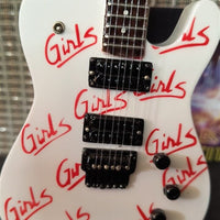 Mötley Crüe "Mick Mars - Girls, Girls, Girls" White Licensed Mini Guitar - Mainstay Entertainment