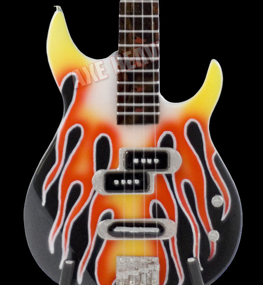 Van Halen "Michael Anthony - BB3000MA Yamaha Flame Bass" Licensed Mini Guitar