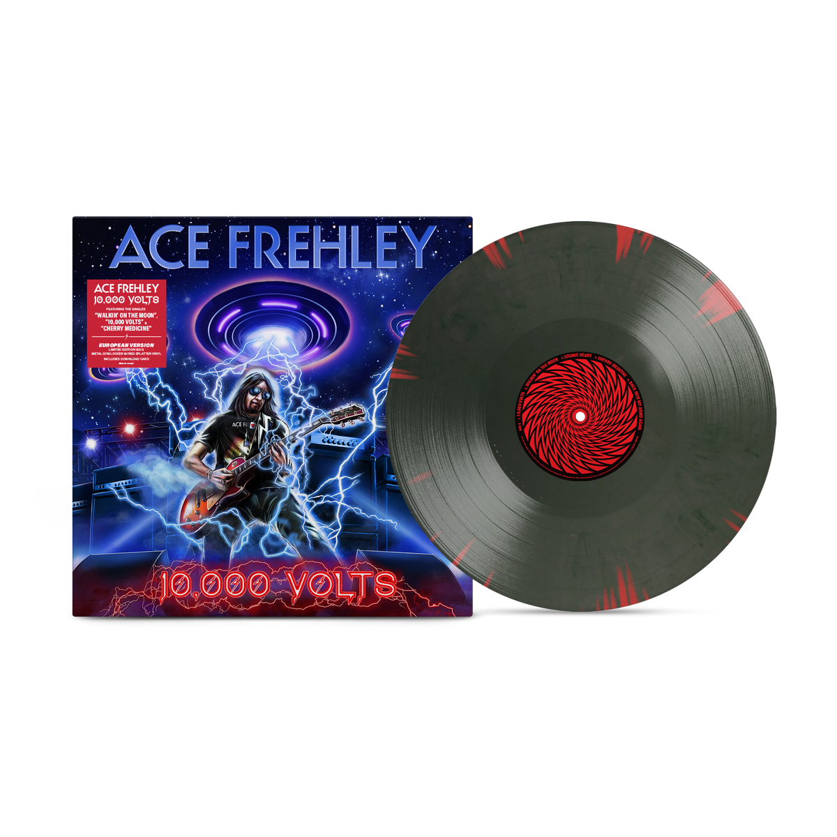 Ace Frehley - 10,000 Volts Metal Gym Locker Splatter Vinyl (EU Version) MNRK Heavy