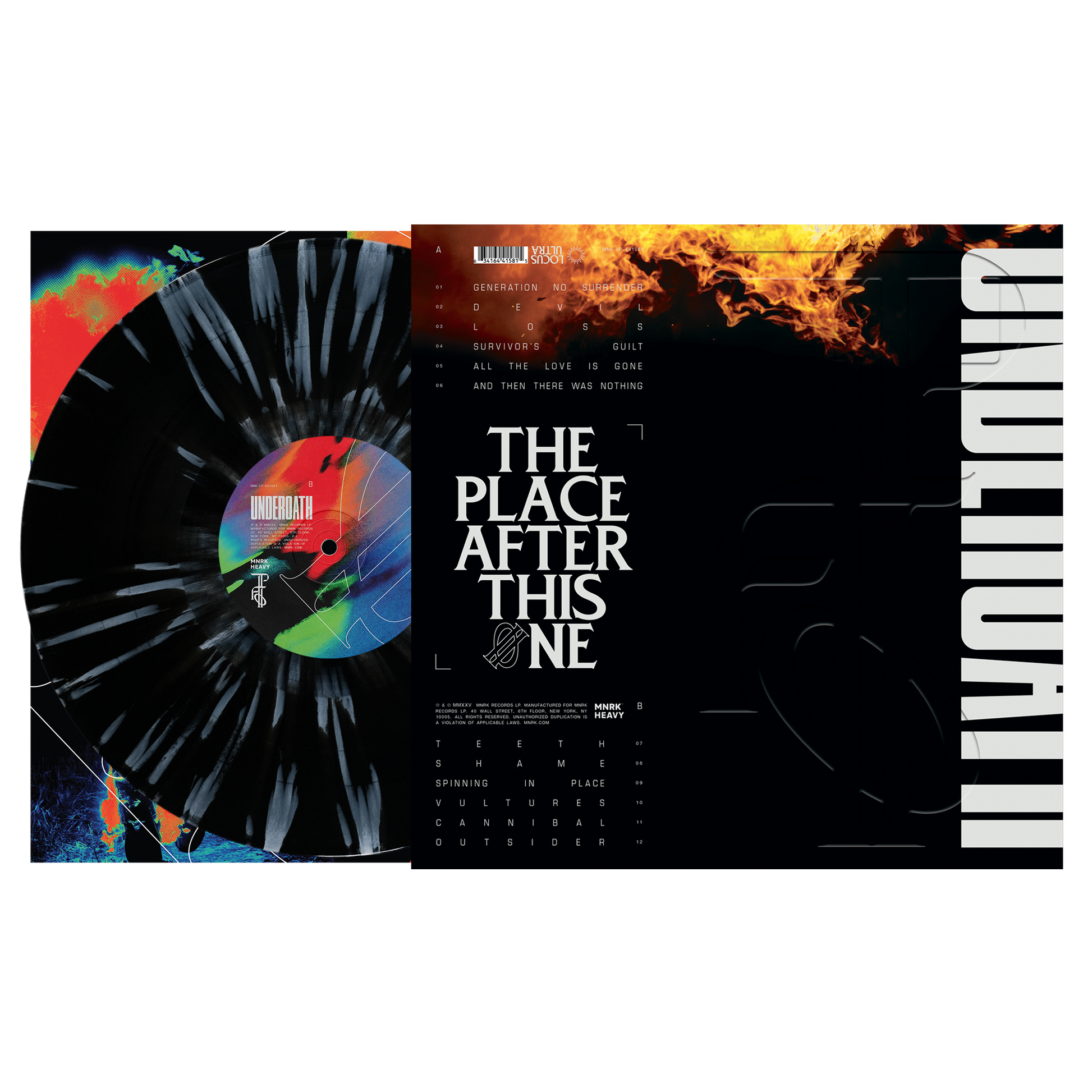 Underoath "The Place After This One" Black/White Splatter Vinyl