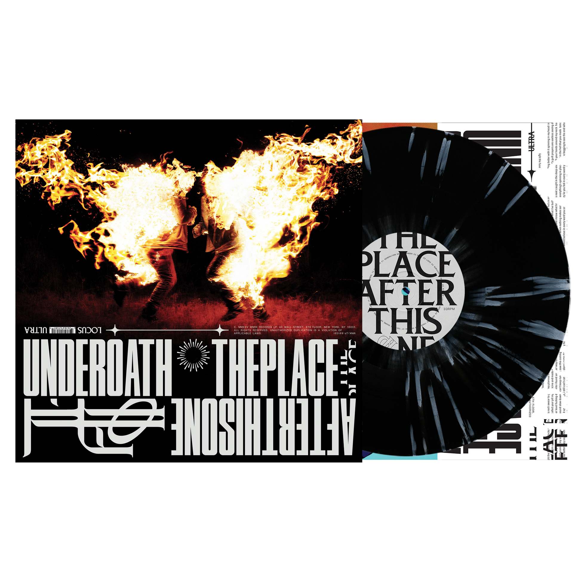 Underoath "The Place After This One" Black/White Splatter Vinyl