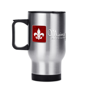 Mainstay Entertainment "Fleur de Lis Logo" 14 oz. Travel Mug - Mainstay Entertainment