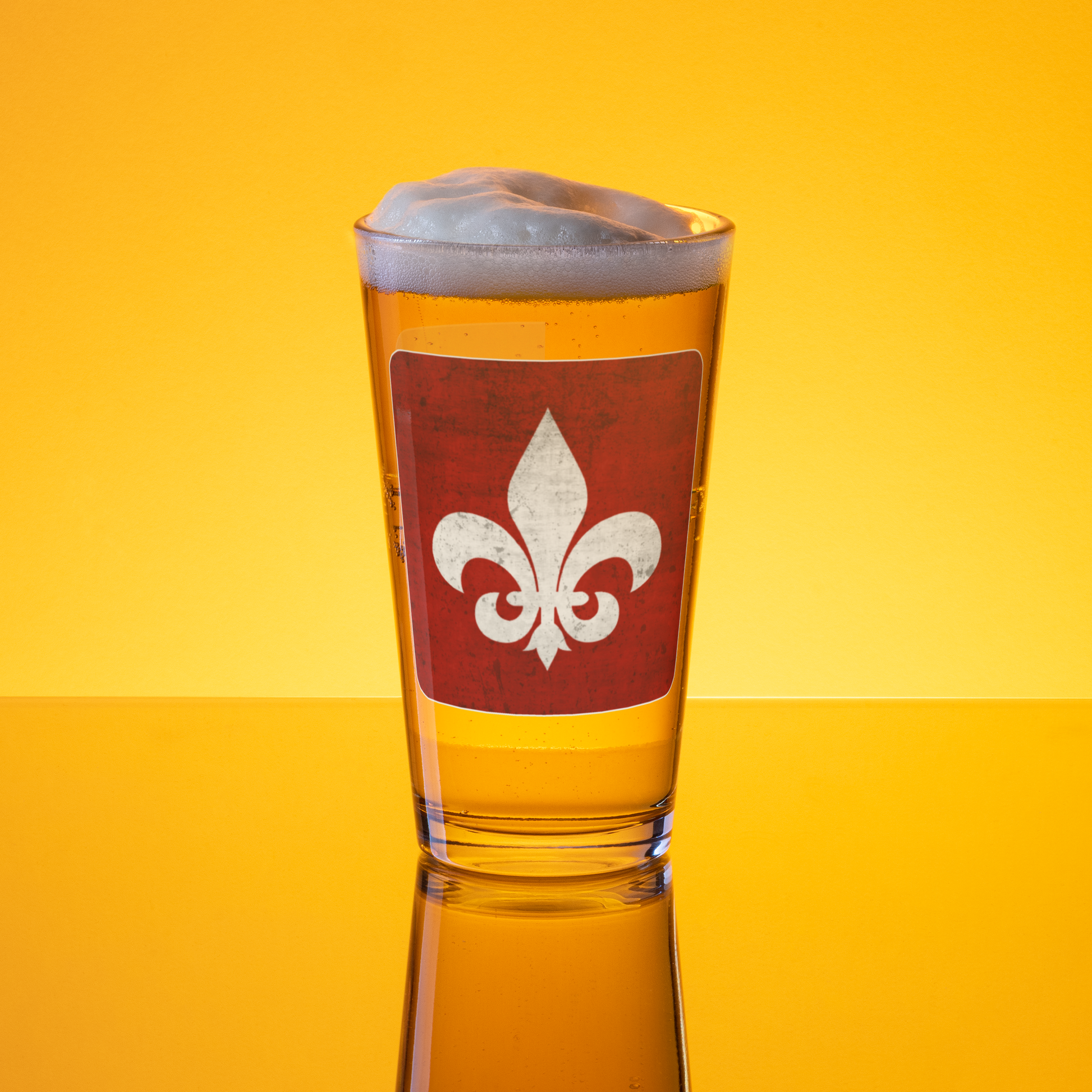 Mainstay Entertainment "Fleur de Lis" Pint Glass - Mainstay Entertainment