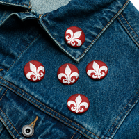 Mainstay Entertainment "Fleur de Lis" Set of (5) Buttons - Mainstay Entertainment