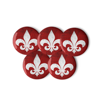Mainstay Entertainment "Fleur de Lis" Set of (5) Buttons - Mainstay Entertainment