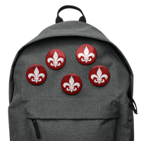 Mainstay Entertainment "Fleur de Lis" Set of (5) Buttons - Mainstay Entertainment