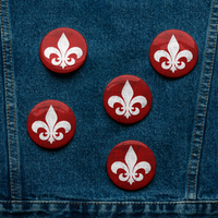 Mainstay Entertainment "Fleur de Lis" Set of (5) Buttons - Mainstay Entertainment