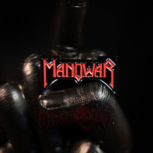 Manowar Red Pin Morbid Rags