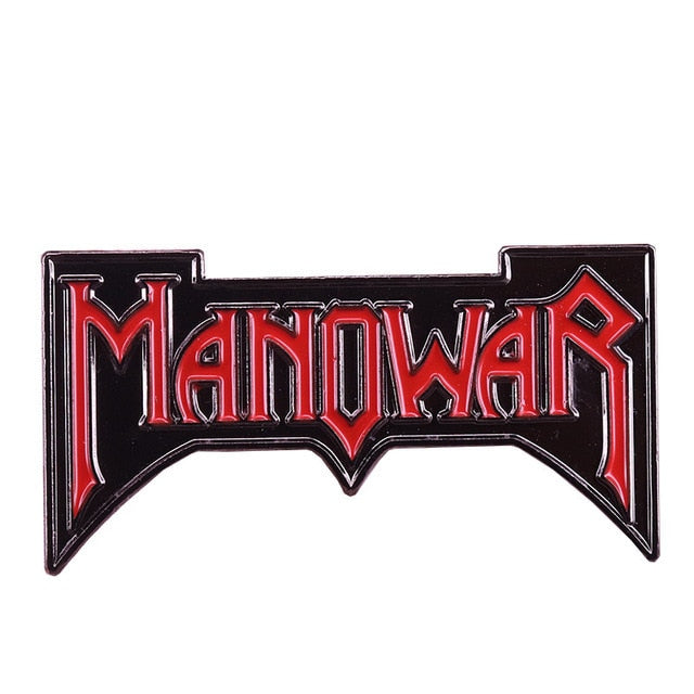 Manowar Red Pin Morbid Rags