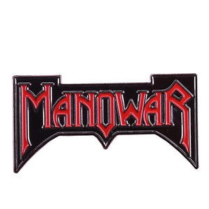 Manowar Red Pin Morbid Rags