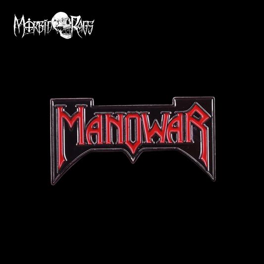 Manowar Red Pin Morbid Rags