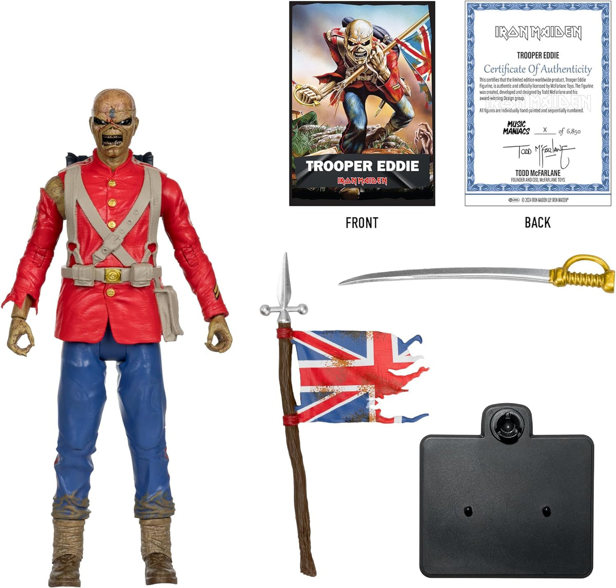 McFarlane Music Maniacs Iron Maiden Eddie Action Figure Limited Edition Rock Movie Heroes
