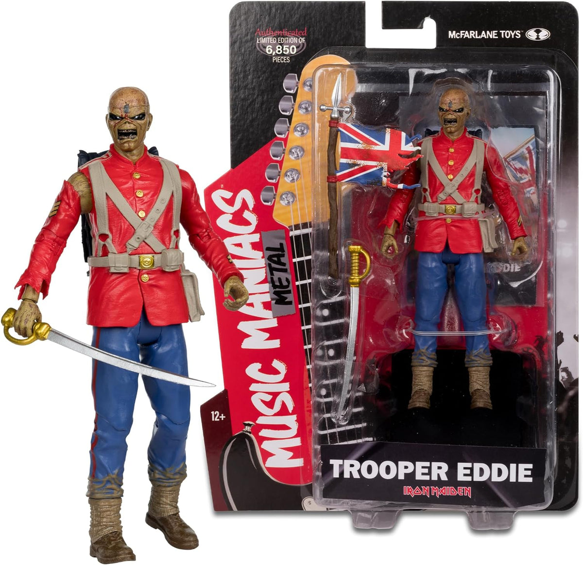 McFarlane Music Maniacs Iron Maiden Eddie Action Figure Limited Edition Rock Movie Heroes