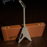 Megadeth "Dave Mustaine - Gibson Flying V" Silver Metallic Licensed Mini Guitar - Mainstay Entertainment