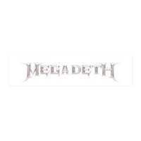 Megadeth "Whiteout Wordmark" Magnetic Grill - Mainstay Entertainment