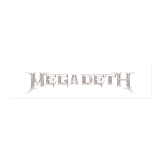 Megadeth "Whiteout Wordmark" Magnetic Grill - Mainstay Entertainment