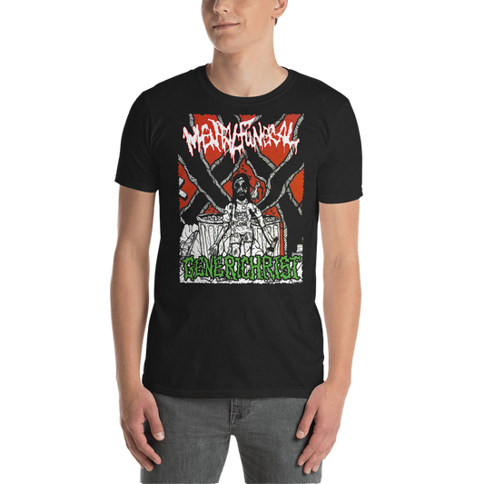 MENTAL FUNERAL / GENERICHRIST - Split T-Shirt Horror Pain Gore Death Productions Shop