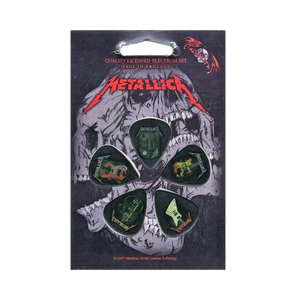 Metallica "Guitar" Set of 5 Licensed Guitar Picks - Mainstay Entertainment