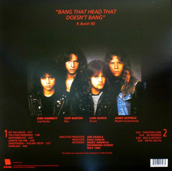 Metallica "Kill 'Em All" Vinyl - Mainstay Entertainment