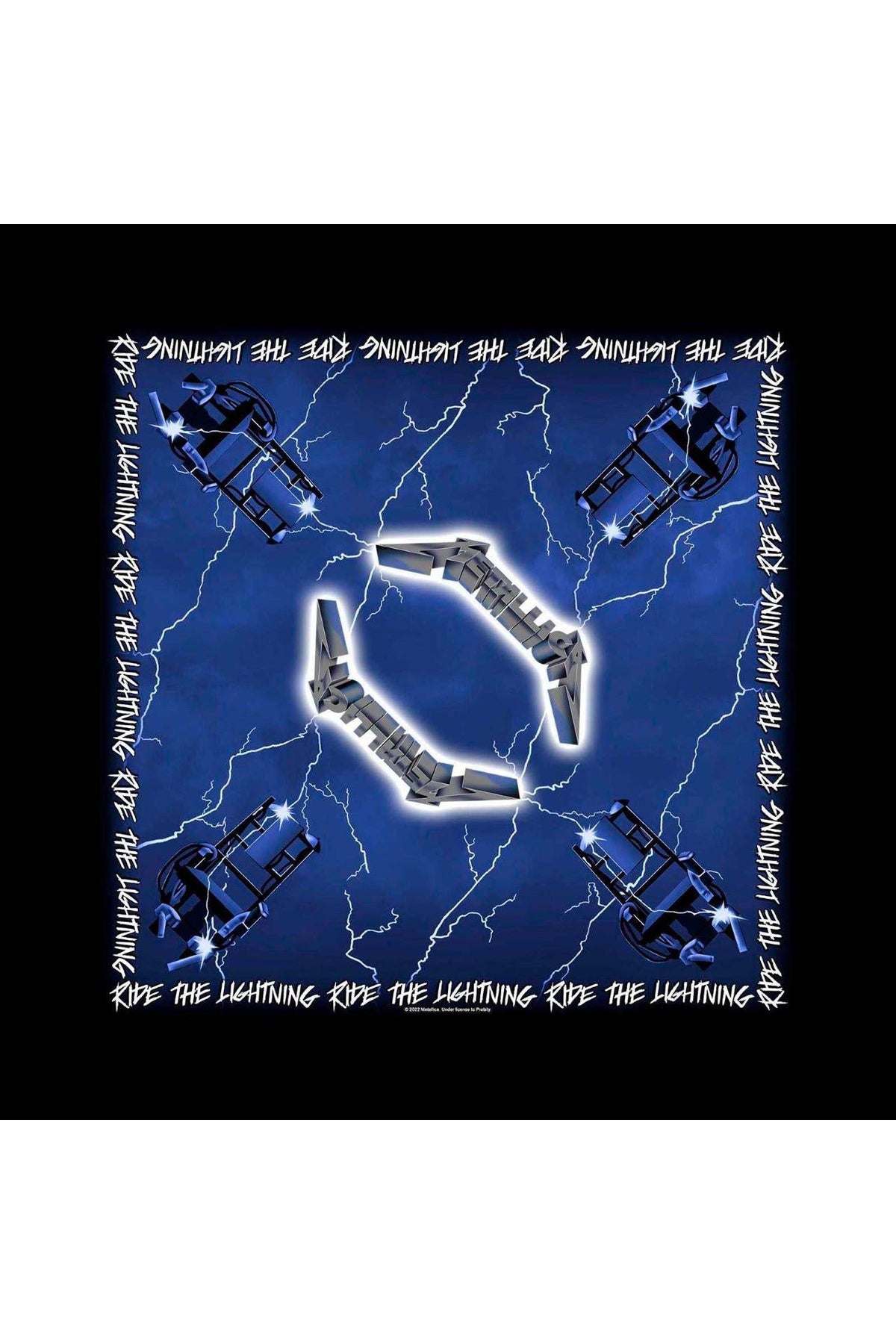 Metallica - Ride the Lightning Bandana Official Rock Movie Heroes