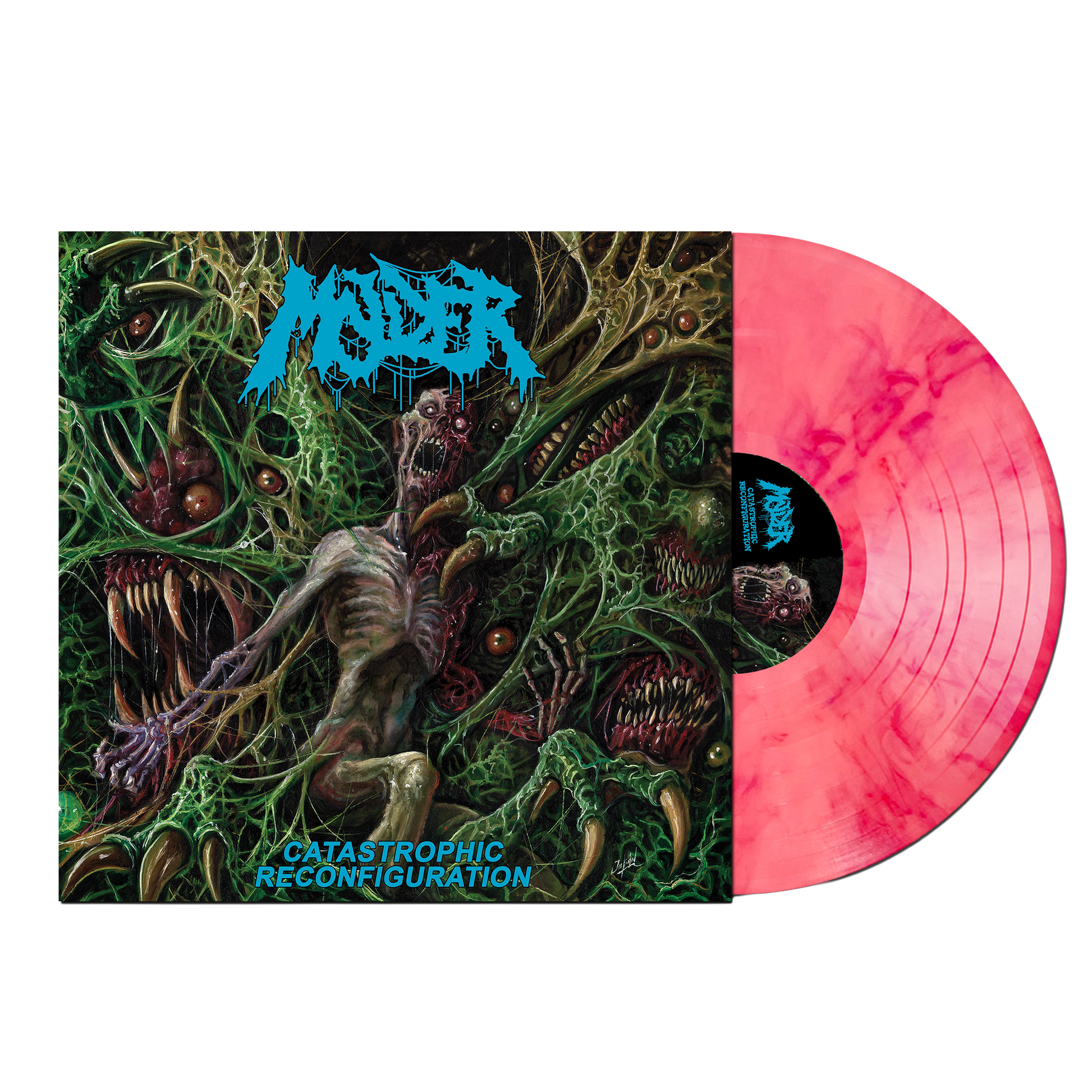Molder "Catastrophic Reconfiguration" Brain Boil / Blue Ooze Vinyl LP