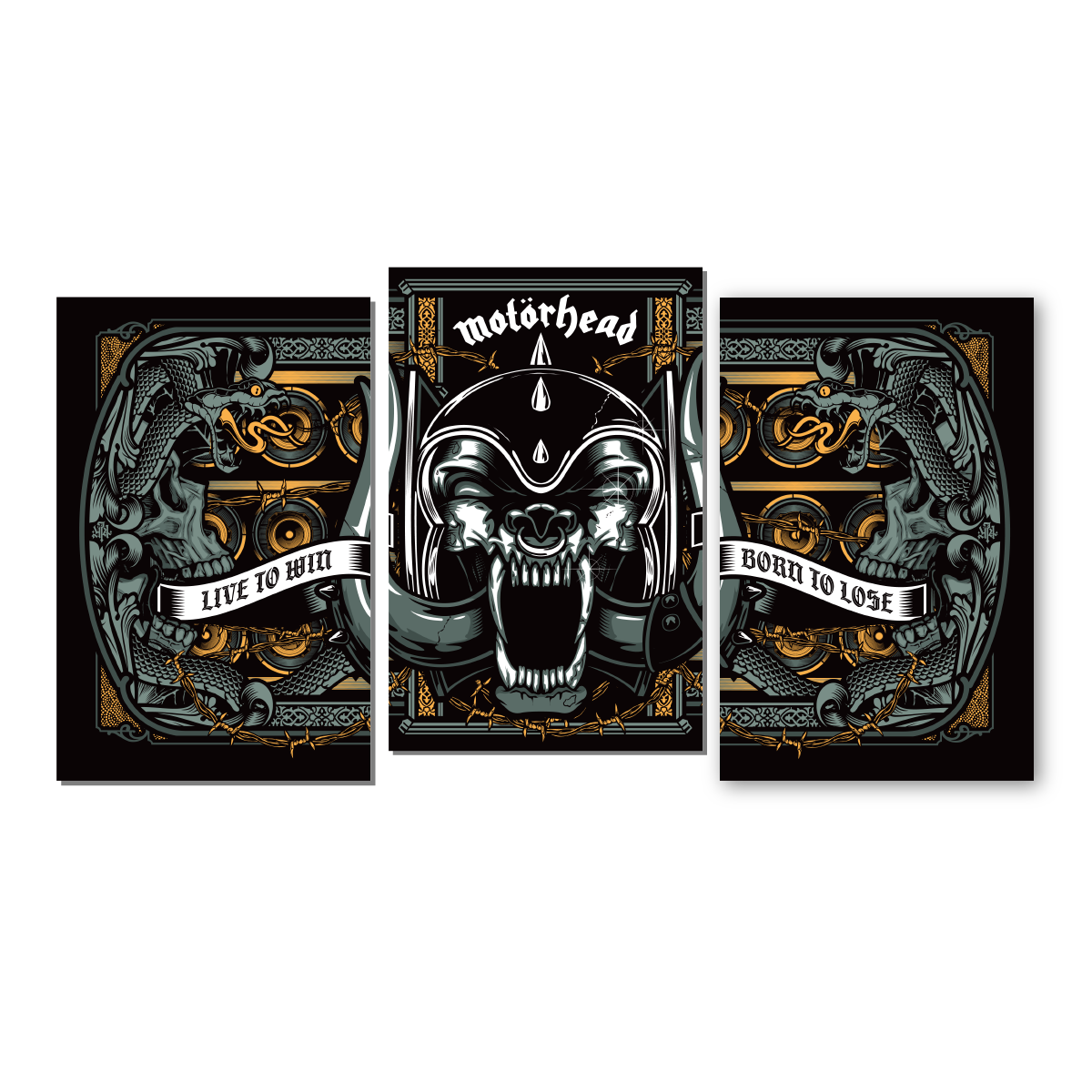 Motörhead "No Remorse: The Illustrated True Stories of Lemmy Kilmister & Motörhead" Deluxe + Vinyl 2xLP Edition - Mainstay Entertainment
