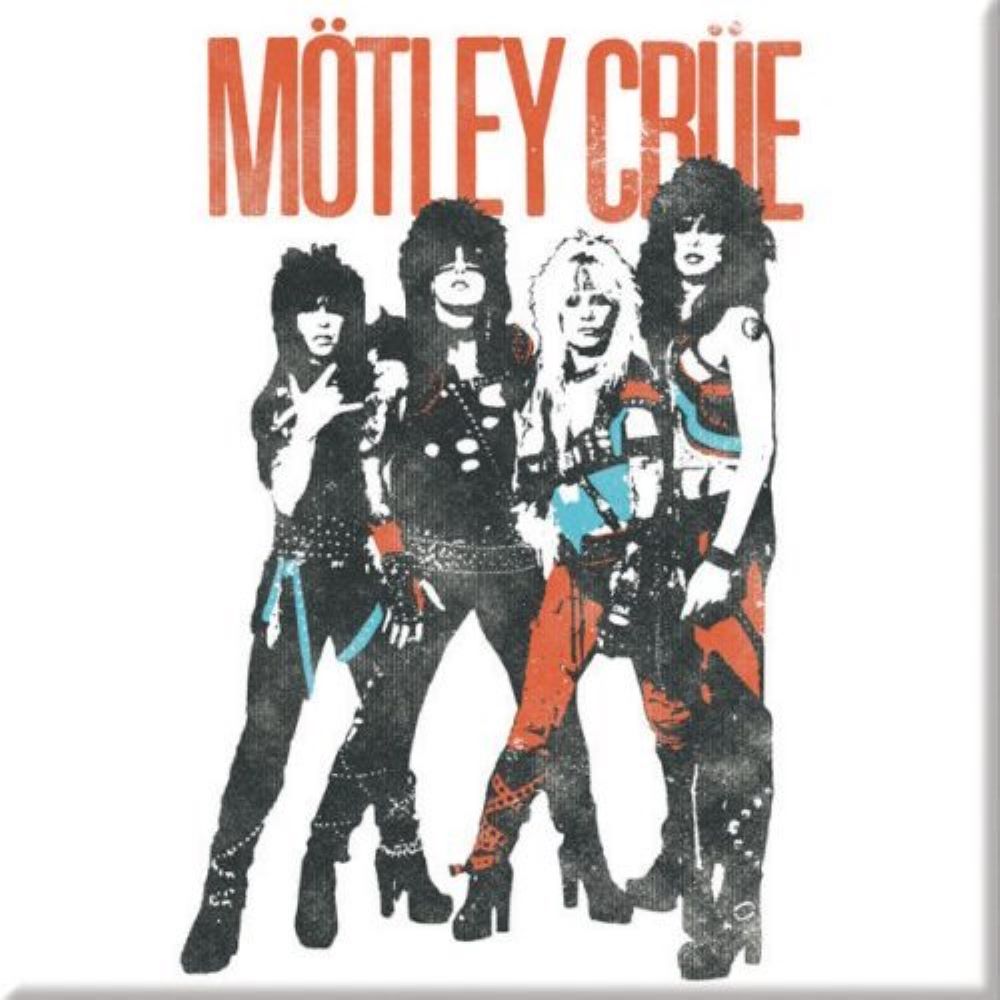 Motley Crue - Vintage World Tour Fridge Magnet Rock Movie Heroes