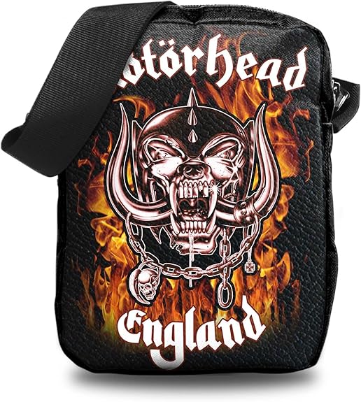 Rocksax Motorhead England Fire Crossbody Bag Rock Movie Heroes