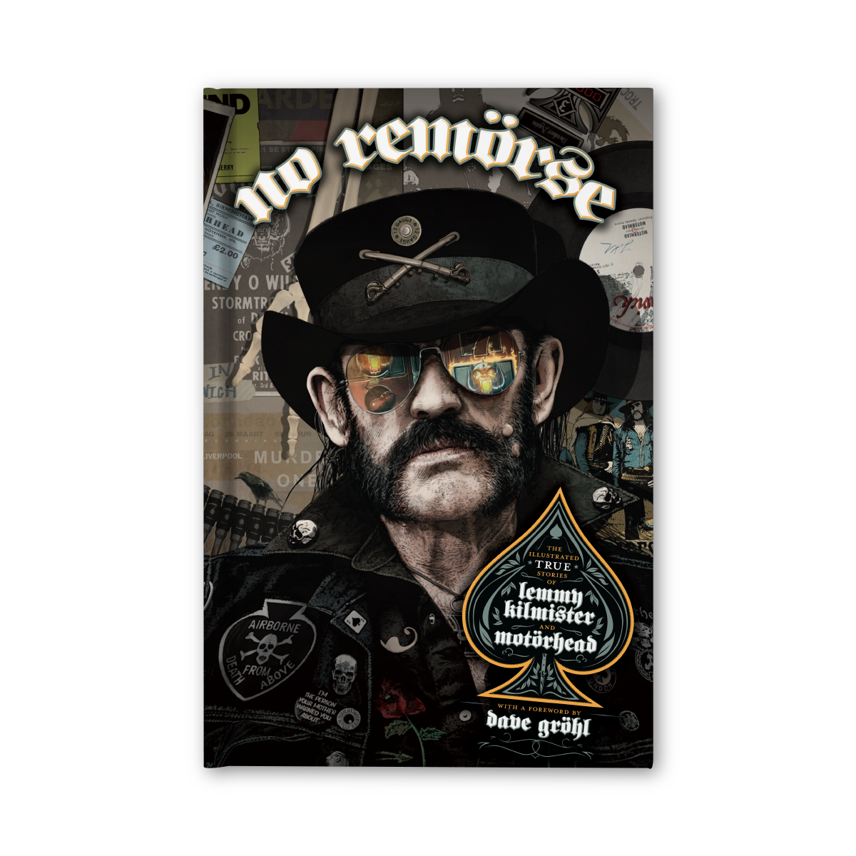 Motörhead "No Remorse: The Illustrated True Stories of Lemmy Kilmister & Motörhead" Standard Hard Cover Book