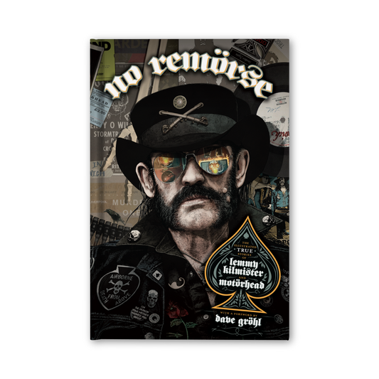 Motörhead "No Remorse: The Illustrated True Stories of Lemmy Kilmister & Motörhead" Standard Hard Cover Book