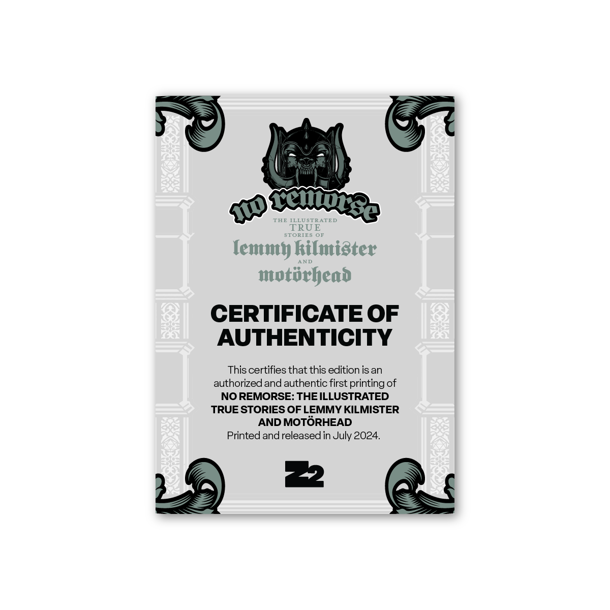 Motörhead "No Remorse: The Illustrated True Stories of Lemmy Kilmister & Motörhead" Deluxe Edition Hard Cover Book