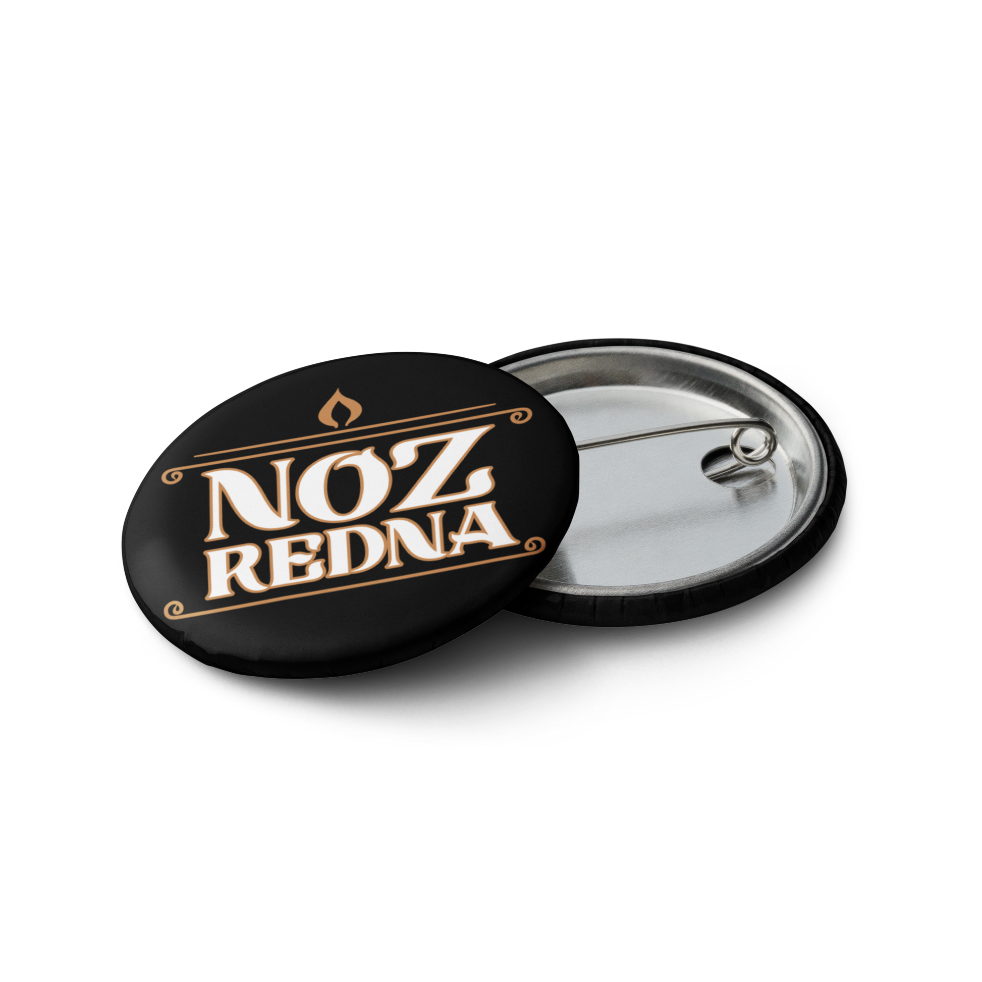 Noz Redna "Candle Logo" Set of (5) Buttons - Mainstay Entertainment