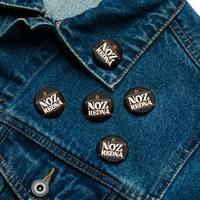Noz Redna "Candle Logo" Set of (5) Buttons - Mainstay Entertainment