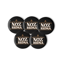 Noz Redna "Candle Logo" Set of (5) Buttons - Mainstay Entertainment