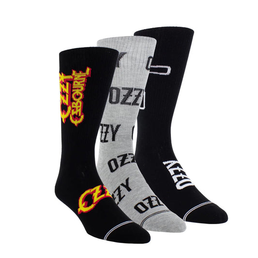 OZZY '3 PACK GIFT BOX' CREW SOCKS Revolver Magazine