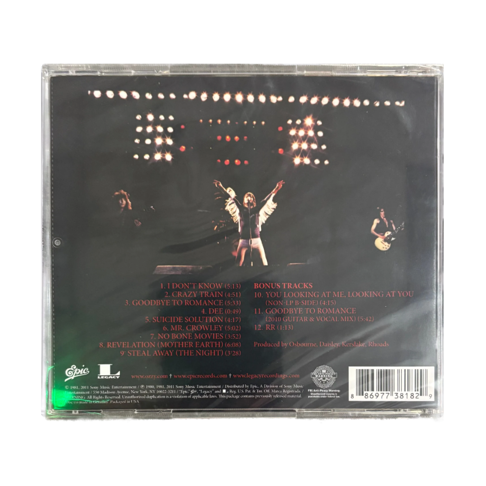 Ozzy Osbourne "Blizzard of Ozz" CD - Mainstay Entertainment